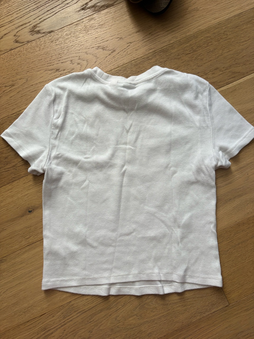 TNA Ribbed White T-Shirt - Picture 3 of 3
